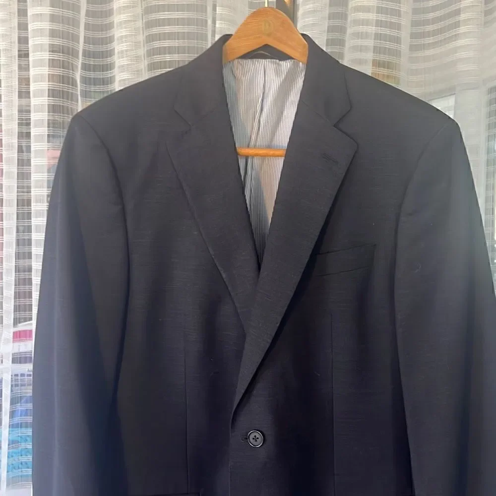 Brooks Brothers Explorer Madison Fit Suit Blazer Jacket 40L Wool Blend Charcoal